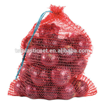 mesh bags for onions, fruit and vegetable mesh bag red violet color